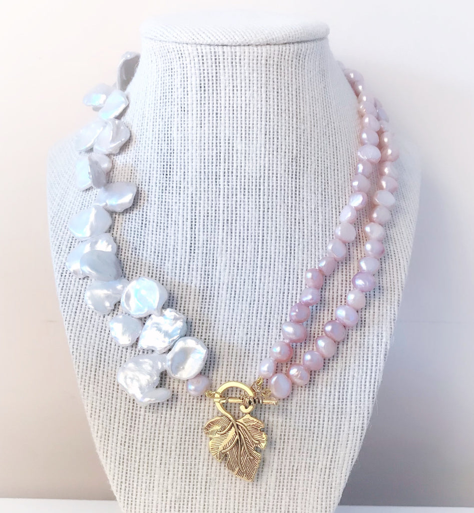 Keshi & Baroque Pearls Necklace - CallistabyVinita
