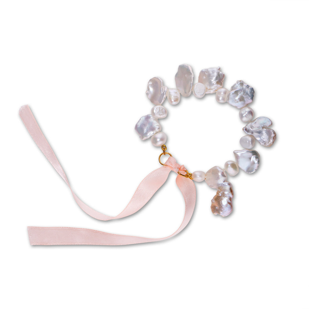Ribbon Pearls Bracelet - CallistabyVinita